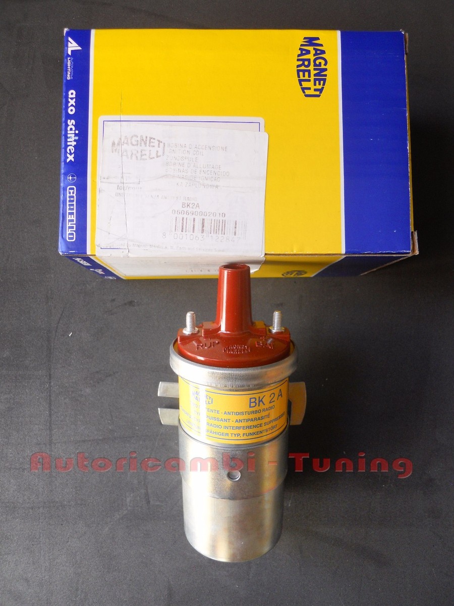 Bobina Accensione Marelli Per FIAT 500 F/L/R – 126 – Panda, 12V Con Attacco DIN