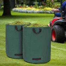 2-Pack 132 Gallon/500L Gardening Bag Reuseable Yard Lawn Garden Leaf Waste Bag