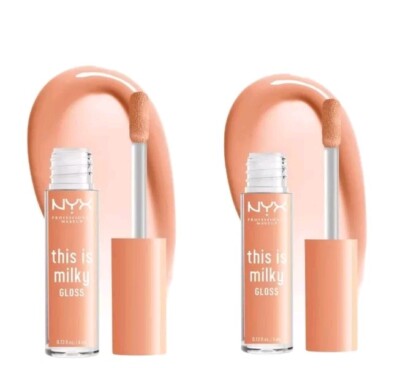 2x NYX This is Milky Lipgloss - Farbton: Milk & Honey 4ml