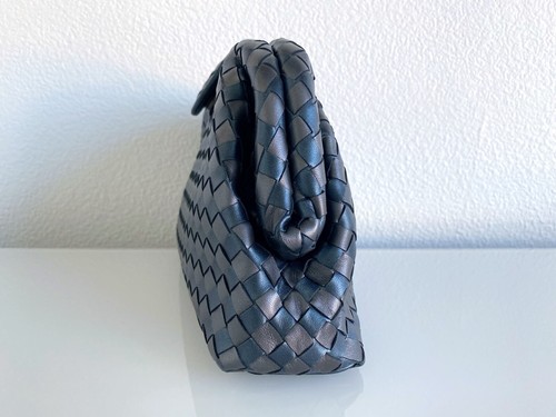 RARE! NWT! NEW! BOTTEGA VENETA Lauren Bag 1980 Black Brown Handbag Clutch Purse - Picture 3 of 15