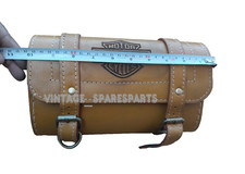 Sac à outils en cuir marron boucle en laiton pour Harley Davidson tous les vé...