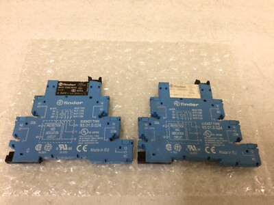 FINDER ( LOT OF 2 ) 34.51.7024.0010 INTERFACE MODULE POWER RELAY 93.01.0.024