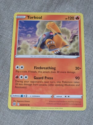 Torkoal 023/172 - NM Pokemon Card -120hp