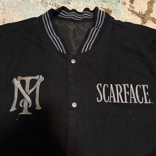 Vintage Scarface JH Designer Reversible Racing Jacket Size 6XL (Fits 3XL) Y2K - Picture 3 of 10
