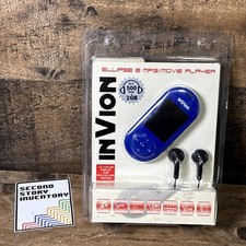 INVION Ellipse 2 MP3 Movie Player 2 GB /500 Songs Blue Sealed New