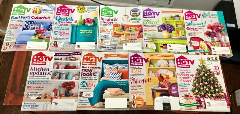 HGTV MAGAZINES 2013 9 Issues