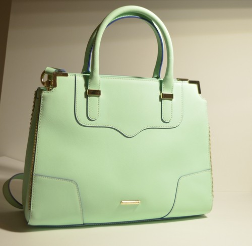 Rebecca hombro con Bandolera bandolera cuero de de verde de Minkoff OqS78FS