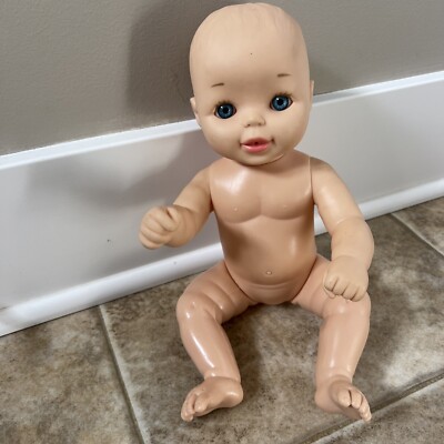 Vinyl Baby Doll  Geoffrey #14199B TRL-18 Blue Eyes 13''1473 Pee Doll J1
