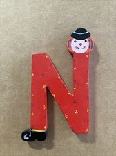 Sevi Hand Painted Wood Alphabet Letters Red   N  