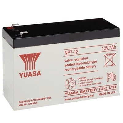 2 X YUASA 12V 7AH FOR Stannah Acorn Brooks Bison Minivator STAIRLIFT BATTERIES