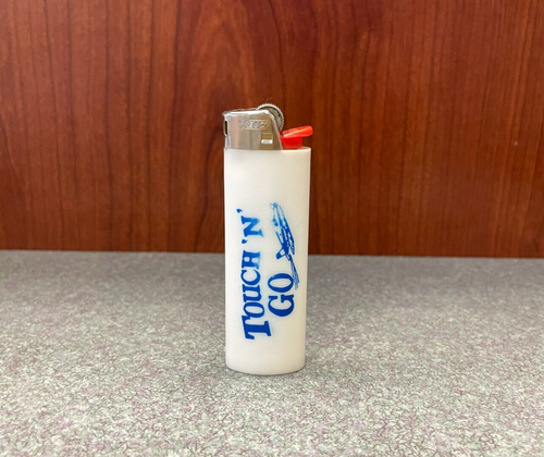 Vintage Touch N' Go Gas Station Disposable Plastic Lighter Airplane NON WORKING