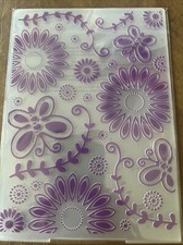 Crafters Companion Embossing Folder Flowers Butterflies 7" x 5" Sealed