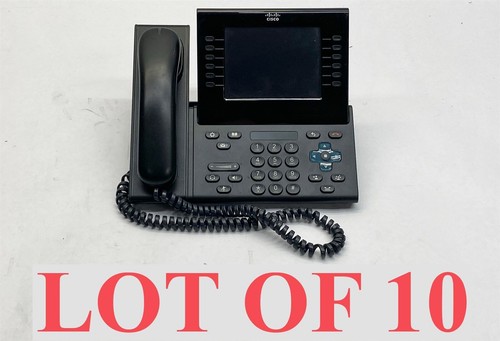 Cisco CP-9971-C-K9 6-Line Color Touchscreen USB Unified IP Phone LOT 10