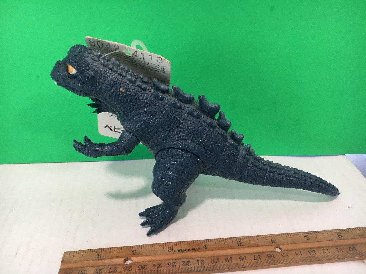 Bandai 1993 BABY GODZILLA with TAG - tojo Movie Soft Vinyl