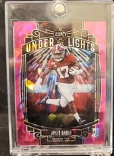 2021 Panini Legacy Jaylen Waddle Under The Lights Pink Cracked Ice #/10 Alabama 