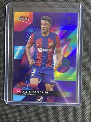 2024 Finest UEFA Purple Refractor Alejandro Balde /299 #1