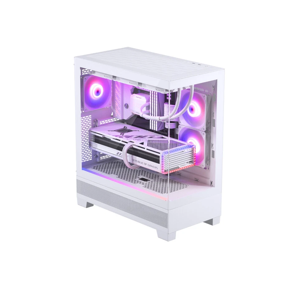 Phanteks XT View ATX Steel Tempered Glass PC Case - White - Image 2 of 4