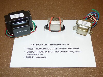 Fender '63 REVERB UNIT Transformer Set, 6G15 Stand alone Reverb HEYBOER ...