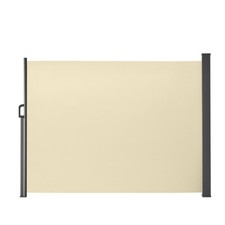 Gartenfreude Seitenmarkise ausziehbar 160 cm x 300 cm Sonnenschutz - Creme