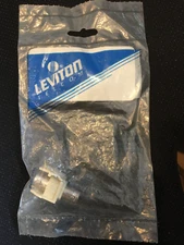 NEW - Leviton 41084-BIF Quickport BNC Bulkhead Module, Ivory