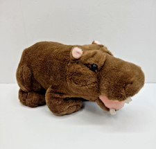 Hippopotamus Plush 17 Inch Life Like Brown Stuffed Animal