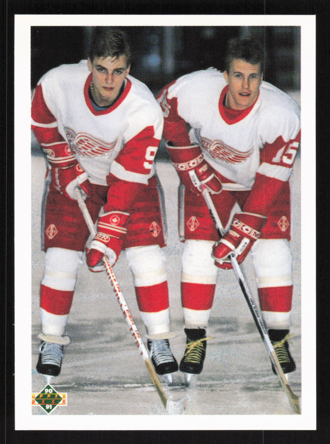 1990-91 Upper Deck #521 Young Guns Checklist Sergei Fedorov Johan Garpenlov Card