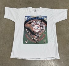 Vintage NEW YORK YANKEE OPENING DAY APRIL 9 1999 T shirt size XXL JOE DIMAGGIO