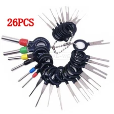 26x Car Wire Terminal Removal Tool Kit Wiring Connector Pin Extractor Puller Set