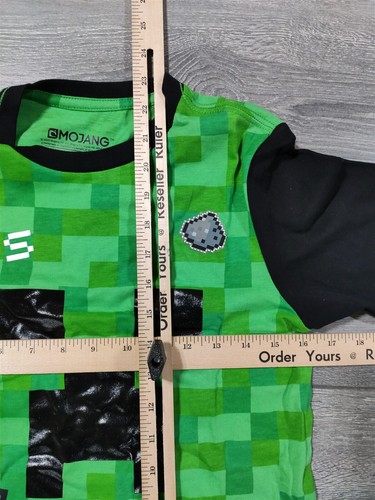 Minecraft Shirt Boys Large 10-12 Creeper Face T-Shirt Tee Video Game Unique Gift - Picture 4 of 5