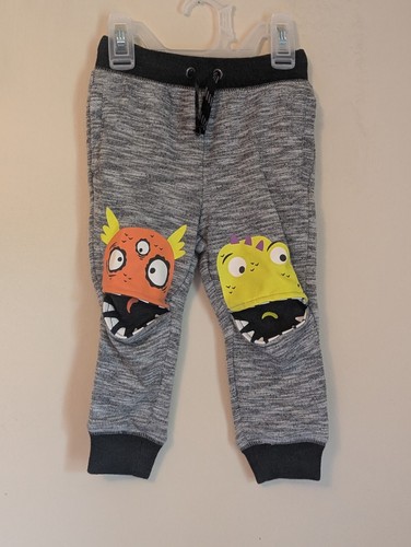 Cat And Jack Boys Toddler Monster Halloween Funny Sweatpants Jogger Moving Mouth