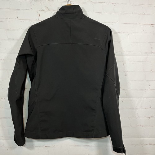 Chaqueta softshell Patagonia Polartec para mujer mediana negra cremallera completa bordada - Imagen 10 de 13