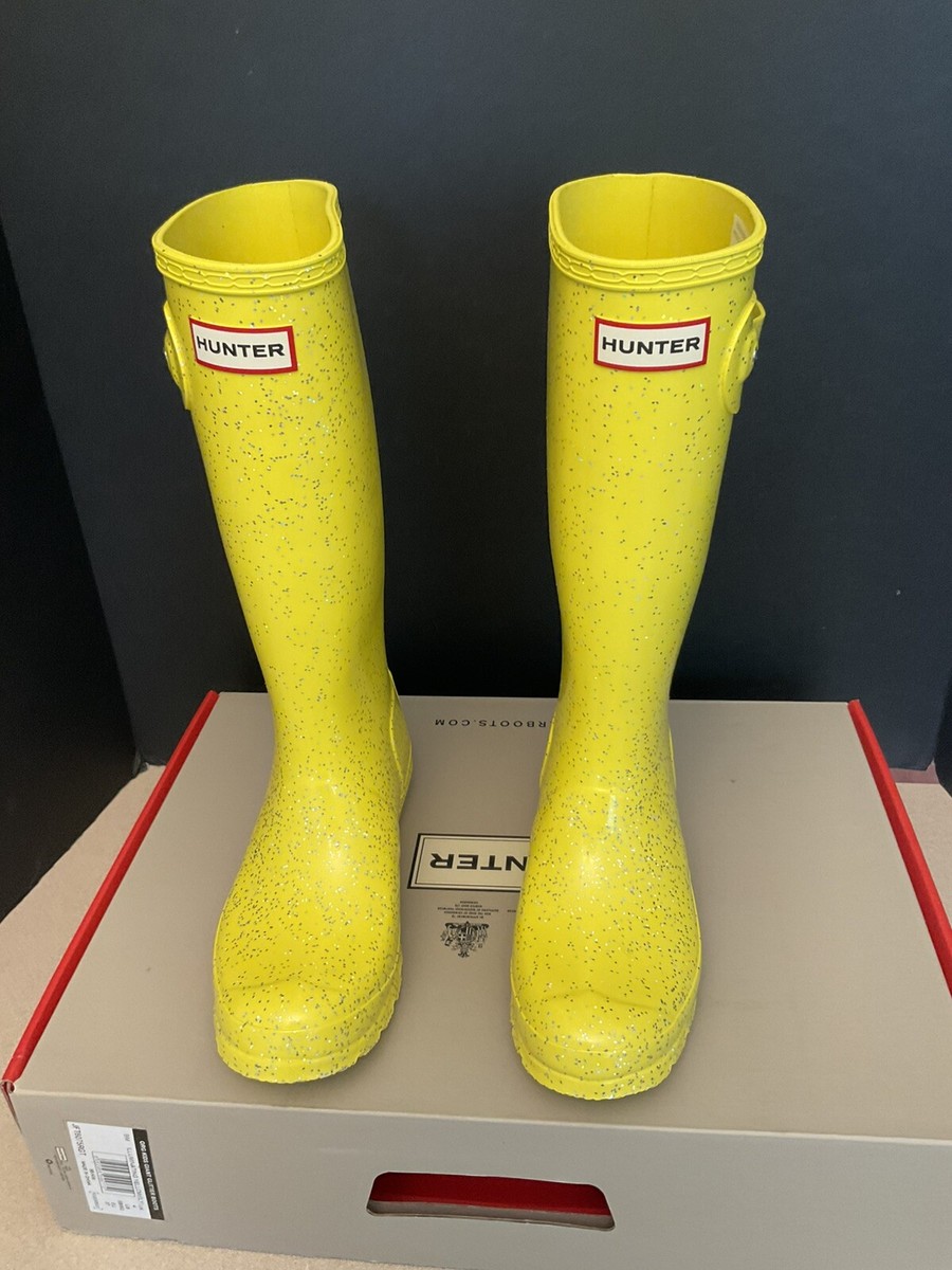 New! Girls Hunter Big Kid's Original Giant Glitter Waterproof Rain