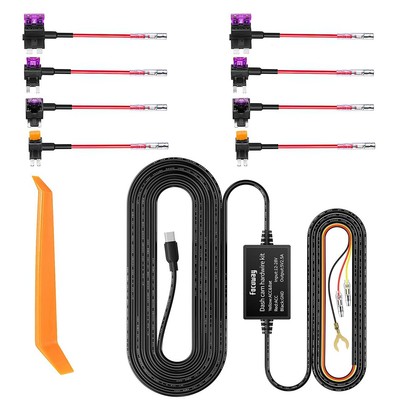 Dash Cam Hardwire Kit 12V-24V to 5V Power Cord for Multiple Models