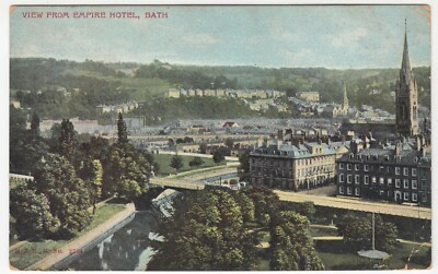 Somerset; Blick vom Empire Hotel, Bath PPC 1909, nach D Thompson, Parson's Green