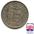 Photo of a 1957 Elizabeth II Shilling from an eBay listing that sold on May 30, 2026