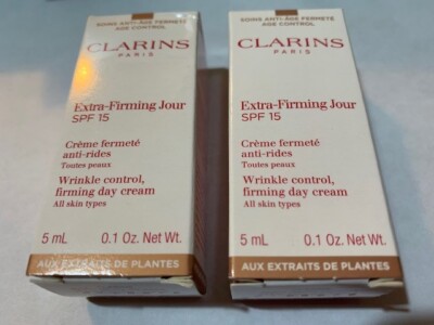 CLARINS EXTRA-FIRMING JOUR LSF 15 2 X 5 ML IDEAL FÜR REISEN AUTHENTISCH