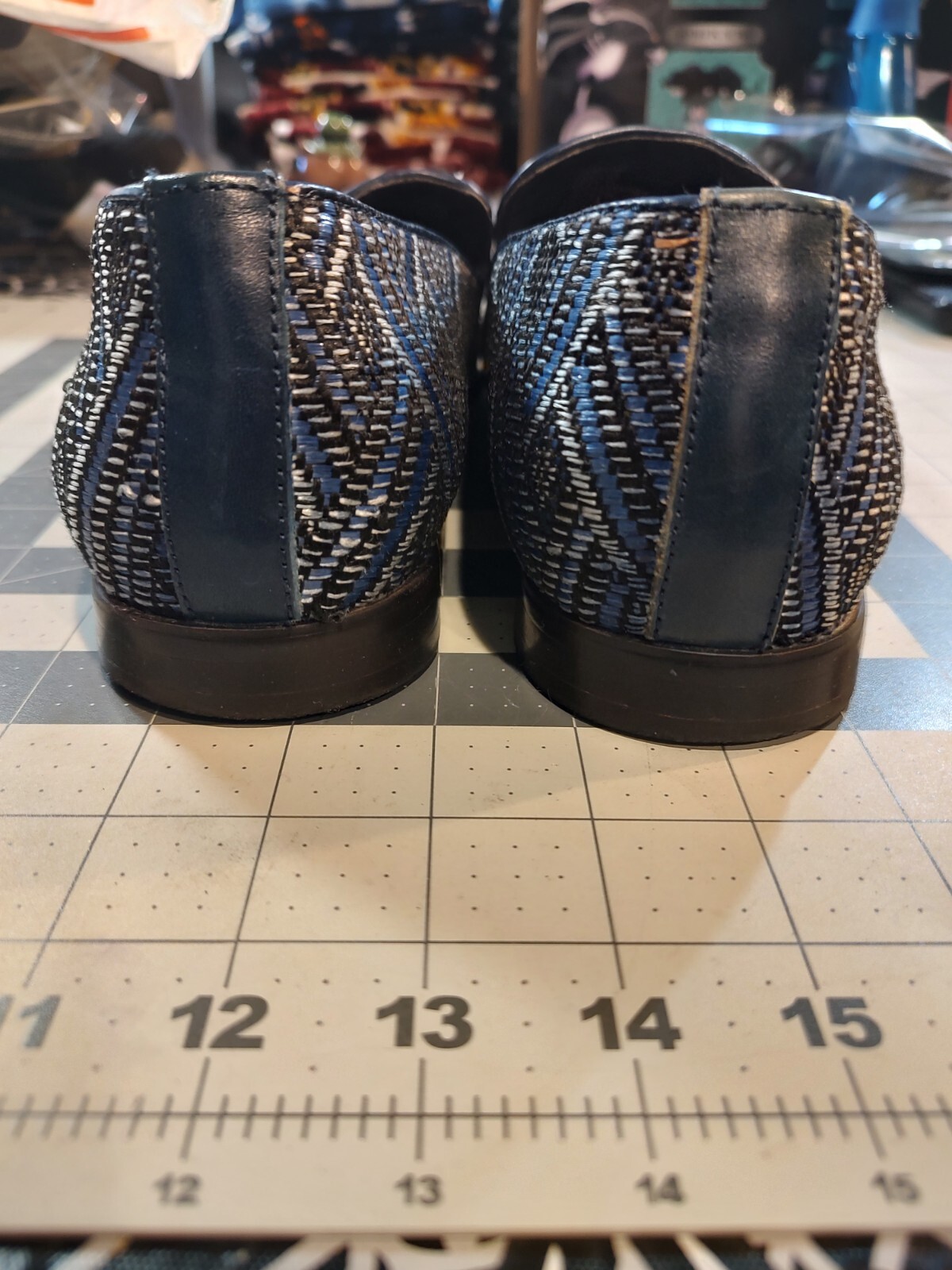 Steve Madden Dangler Loafers Size 11 Blue/Grey - image 2