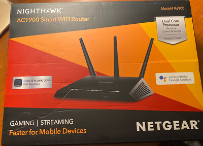 NETGEAR Nighthawk AC1900 Smart WiFi Router Model R6900P - Black ...