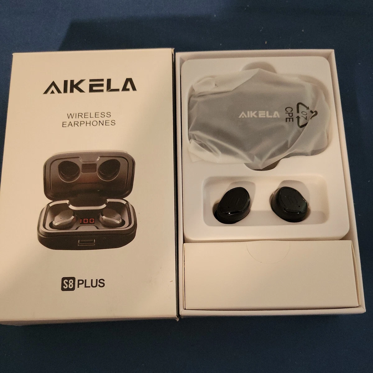 NICE NEW IN BOX AIKELA WIRELESS EARBUDS TRUE WIRELESS HEADPHONES
