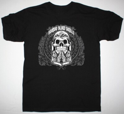 Vtg VOODOO GLOW SKULLS Band Gift For Fans Cotton Black Full Size Shirt CM247