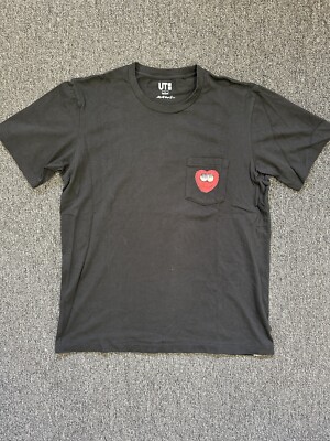 Kaws x Uniqlo UT 2016 T-Shirt ''Heart'' Black Large