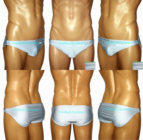 Bods Low-Rise Men's Swimwear Metallic Colors Italian Fabric Briefs/Tanga Style - Picture 5 of 12