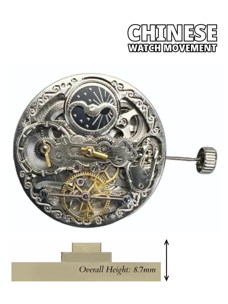Chinese Automatic Double Barrels Watch Movement Z-2031 2H at Chinese Automatic Double Barrels Watch Movement Z-2031 2H at