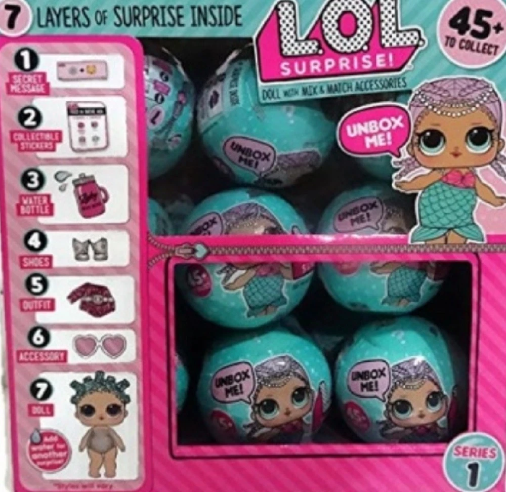 LOL Surprise Mermaid Series 1 Wave 2 Case of 18 L.O.L Surprise