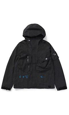 Nike x Off-White CL 004 Black Zip Windbreaker Jacket Men's Nike x Off-White CL 004 Black Zip Windbreaker Jacket Men's
