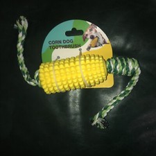 Dog Chew Toys Teeth Cleaning Dog Toothbrush Corn Toy