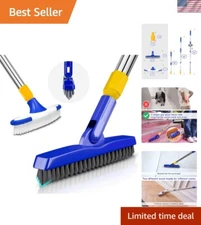 Multi-Purpose Scrub Brush Set - Durable Long Handle for Cleaning Grout & Floors