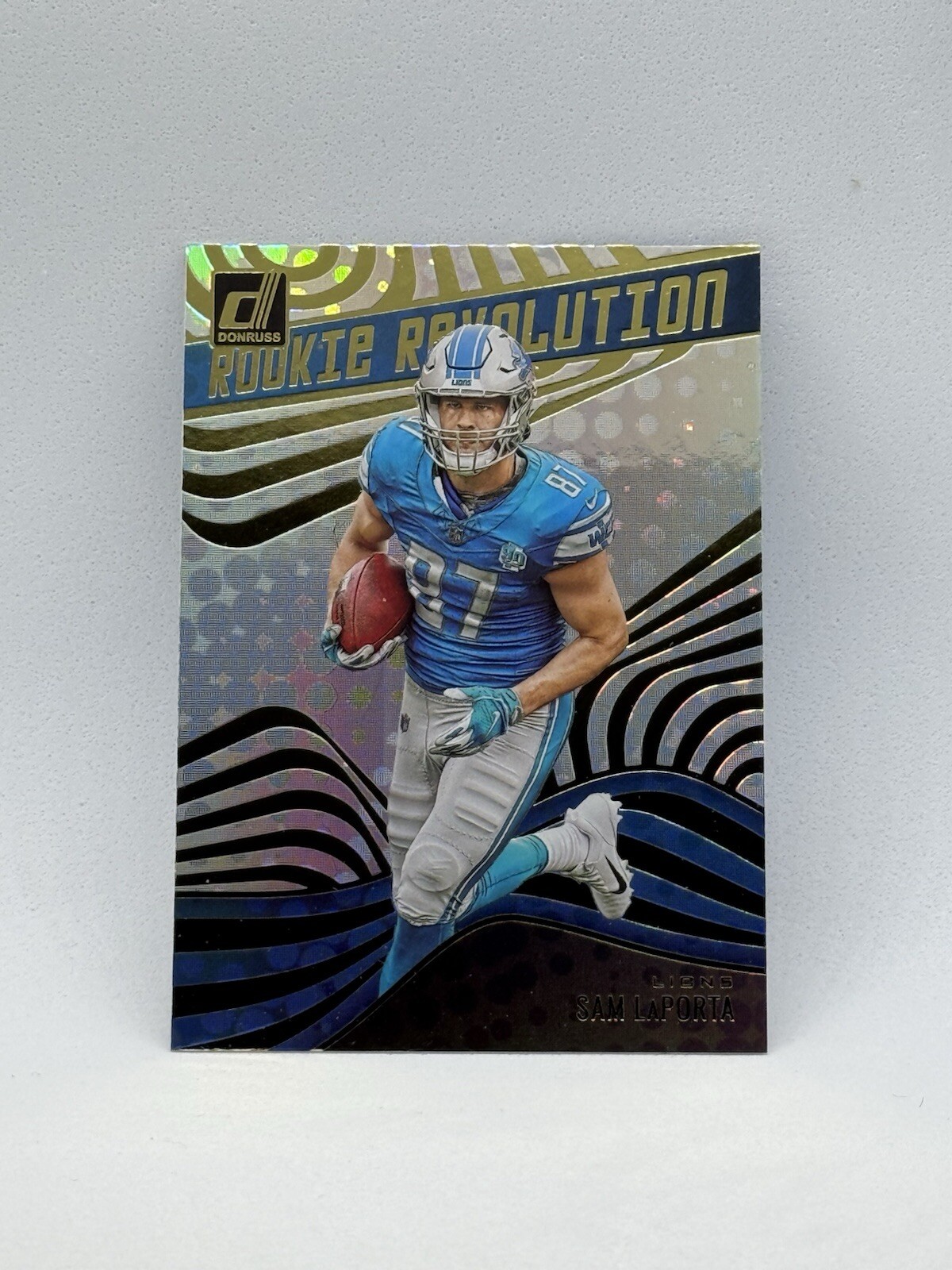 2023 Panini Donruss Football Sam LaPorta Rookie Revolution #RR-26 Detroit Lions