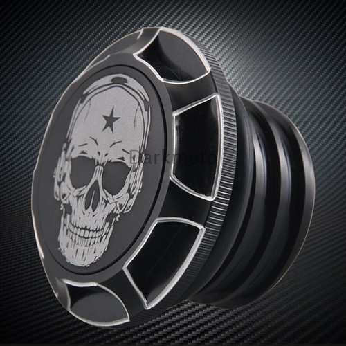 Music Skull Gas Tank Oil Cover For Harley Davidson XL1200V Iron 883 XL883N 96-14 - Picture 10 of 12