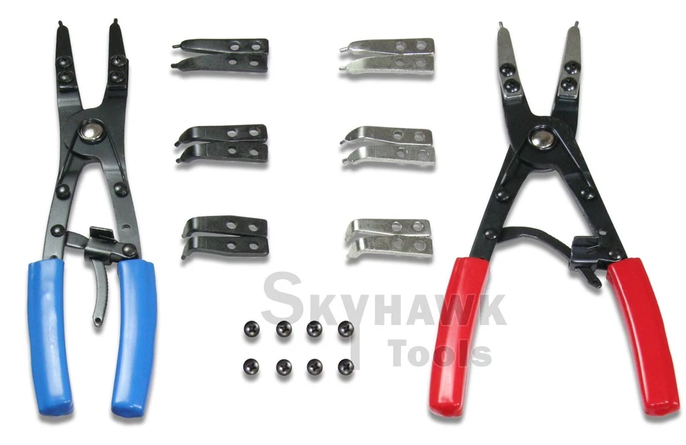 New 10-1/2" Snap Ring CIRCLIP Remover Installer Retaining O Ring Pliers 2-Pc - Image 2 of 3